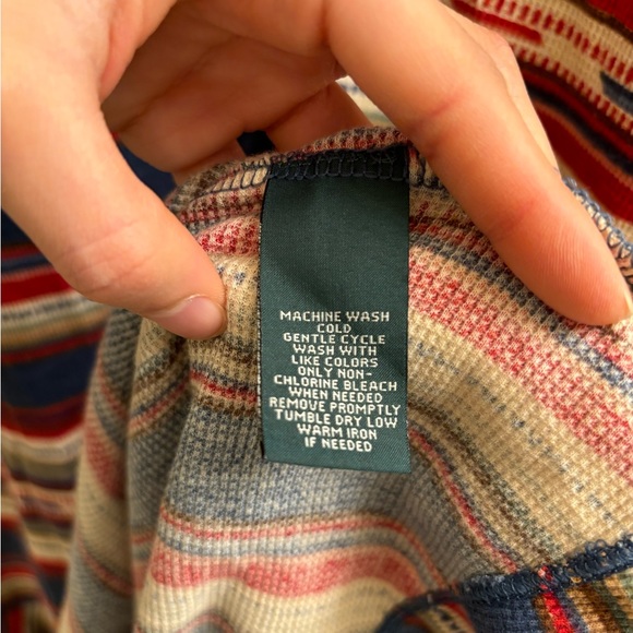 Lauren Ralph Lauren LRL Aztec Southwestern Bohemian Ruffle Waffle Knit Dress XL - Picture 7 of 8